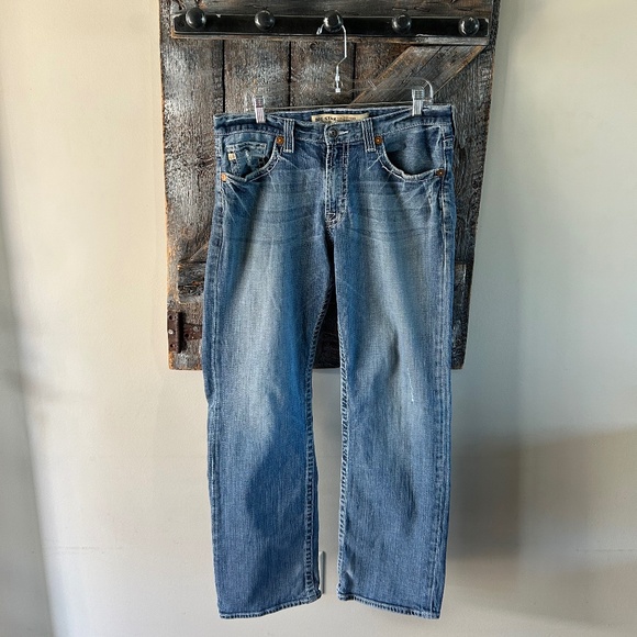 Men's Big Star Pioneer Regular Boot Cut Stone Wash Jeans - Picture 1 of 4